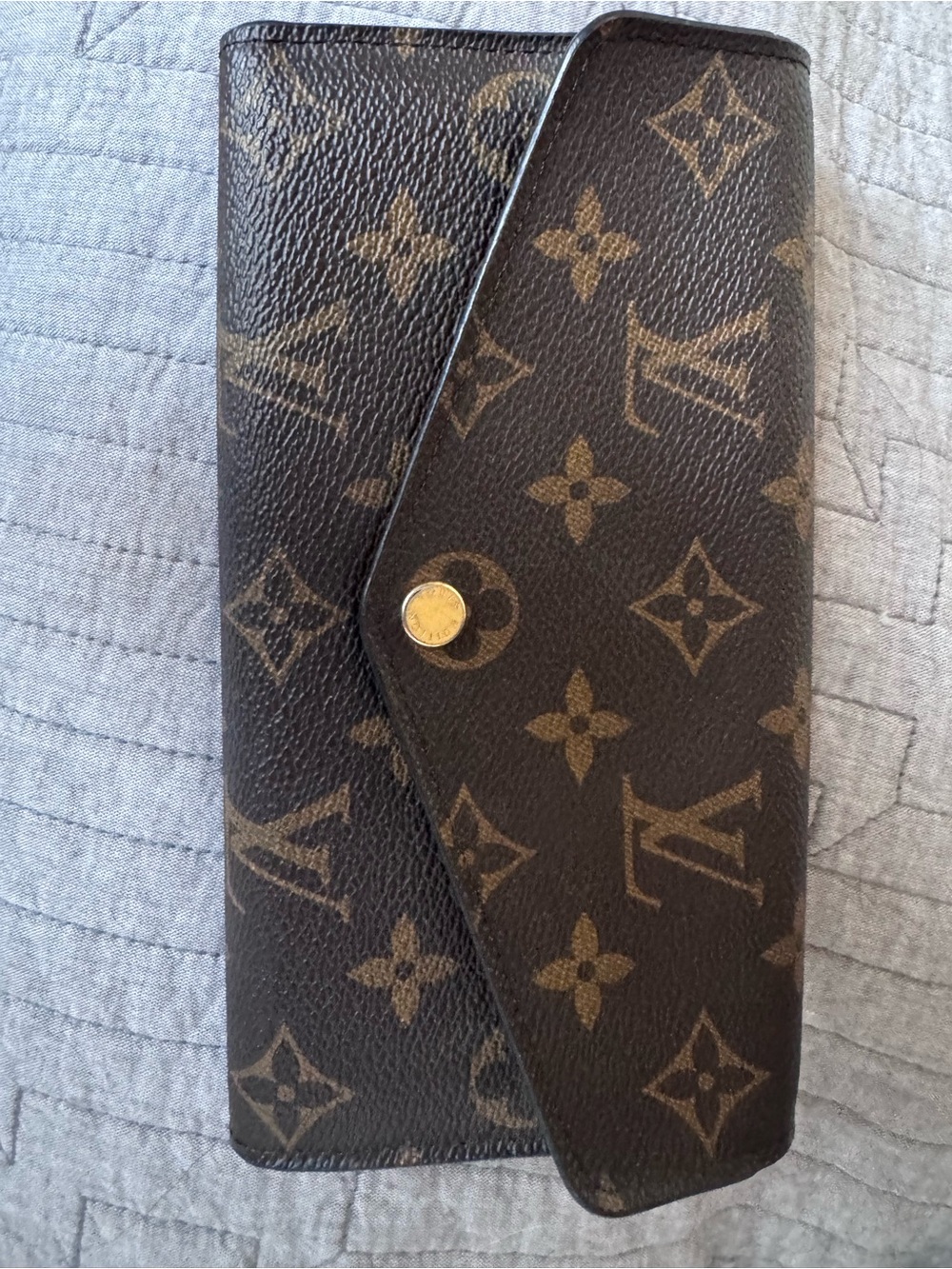 Louis Vuitton Monogram Sarah Long Wallet